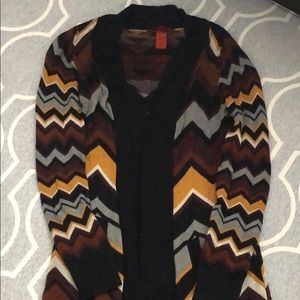 Missoni for Target Chevron Cardigan - Black, Brown, Gold, Gray